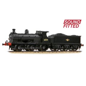 Graham Farish 372-778SF N Gauge SECR C Class 31579 BR Black Late Crest DCC Sound Fitted
