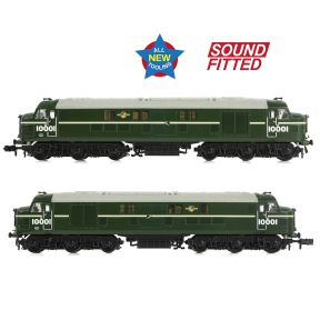 Graham Farish 372-915SF N Gauge LMS 10001 BR Green Late Crest DCC Sound Fitted