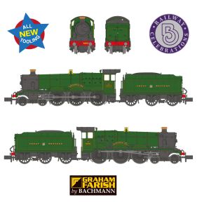 Graham Farish 374-450 N Gauge GW Modified Hall 4-6-0 6960 'Raveningham Hall' GW Green GW Crest