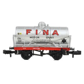 Graham Farish 373-658 N Gauge 14 Ton Tank Wagon Fina Silver No.138