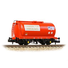 Graham Farish 373-790A N Gauge BR 45T Class B TTA Tank Wagon Charrington Hargreaves/Mobil Red