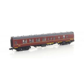 Graham Farish 374-199-SH N Gauge BR Mk1 Brake Second Corridor Coach BSK 99723 WCRC Maroon