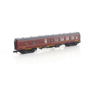 Graham Farish 374-199-SH N Gauge BR Mk1 Brake Second Corridor Coach BSK 99723 WCRC Maroon