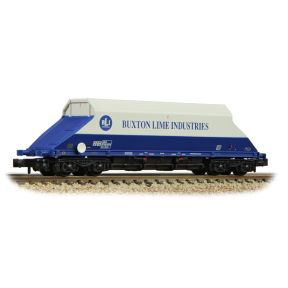 Graham Farish 377-101D N Gauge JGA Bogie Hopper Buxton Lime Industries White And Blue BLI19215
