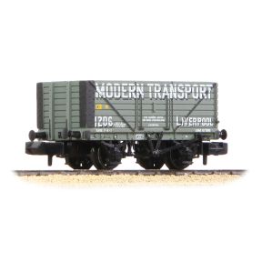 Graham Farish 377-129 N Gauge 8 Plank Wagon End Door Modern Transport Liverpool Grey No.1206