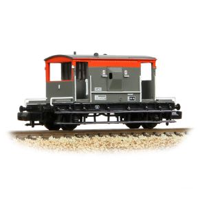 Graham Farish 377-535C N Gauge BR 20 Ton Brake Van BR Railfreight Red & Grey