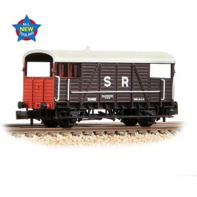 Graham Farish 378-026 N Gauge SECR 25 Ton Dance Hall Brake Van SR Brown 55462