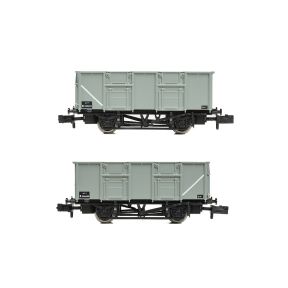 Graham Farish 378-050A N Gauge BR 24.5 Ton Mineral Wagon BR Grey B280650