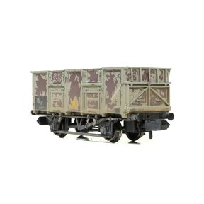 Graham Farish 378-052 N Gauge BR 24.5 Ton Mineral Wagon BR Grey TOPS B282827 Weathered