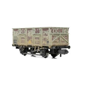 Graham Farish 378-052A N Gauge BR 24.5 Ton Mineral Wagon BR Grey TOPS B283046 Weathered