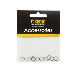 Graham Farish 379-429 N Gauge Pack Of 10 LMS Stanier 8F Traction Tyres