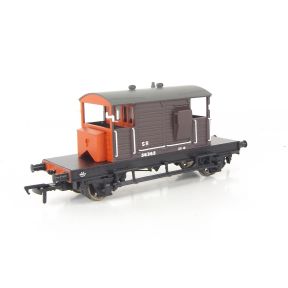 Bachmann 38-403-SH OO Gauge SR Pill Box Brake Van SR Brown Grey Roof 56365