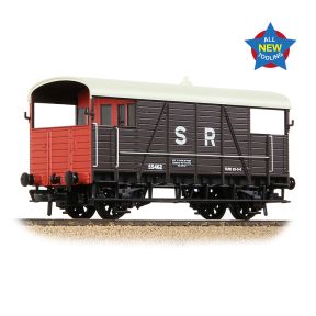 Bachmann 38-916 OO Gauge SE&CR 25T Dance Hall Brake Van SR Brown