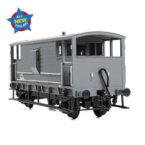 Bachmann 38-976 OO Gauge LMS 20 Ton Brake Van LMS Grey