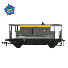 Bachmann 38-979 OO Gauge LMS 20 Ton Brake Van BR Engineers Grey & Yellow
