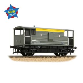 Bachmann 38-979 OO Gauge LMS 20 Ton Brake Van BR Engineers Grey & Yellow