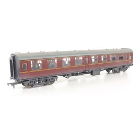 Bachmann 39-051H-SH OO Gauge BR Mk1 SO Second Open Coach BR Maroon W4912 Weathered
