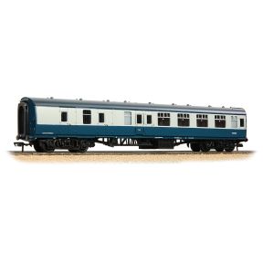 Bachmann 39-075EPF OO Gauge BR Mk1 BSK Brake Second Corridor Coach BR Blue And Grey Passengers Fitted E35419