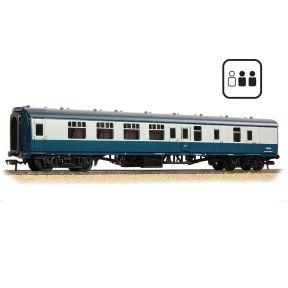 Bachmann 39-075EPF OO Gauge BR Mk1 BSK Brake Second Corridor Coach BR Blue And Grey Passengers Fitted E35419