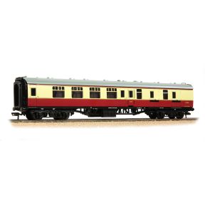 Bachmann 39-077GPF OO Gauge BR Mk1 BSK Brake Second Corridor Coach BR Crimson And Cream Passengers Fitted E34161