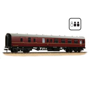 Bachmann 39-084PF OO Gauge BR Mk1 BSK Brake Second Corridor Coach BR Maroon Passengers Fitted SC35393