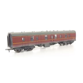 Bachmann 39-176F-SH OO Gauge BR Mk1 BG Full Brake BR Maroon W81266 Weathered