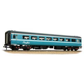 Bachmann 39-676A OO Gauge BR Mk2F TSO Tourist Second Open Coach Anglia 6042