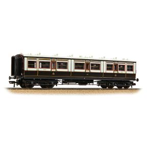 Bachmann 39-860 OO Gauge LNWR 50ft Arc Roof Tri-Composite Corridor Coach LNWR Dark Claret And White No.1082