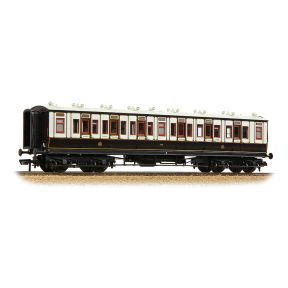 Bachmann 39-860 OO Gauge LNWR 50ft Arc Roof Tri-Composite Corridor Coach LNWR Dark Claret And White No.1082