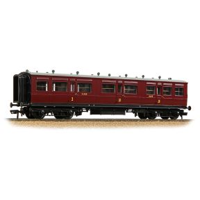 Bachmann 39-863 OO Gauge LNWR 50ft Arc Roof Composite Corridor Coach LMS Crimson Lake No.4415