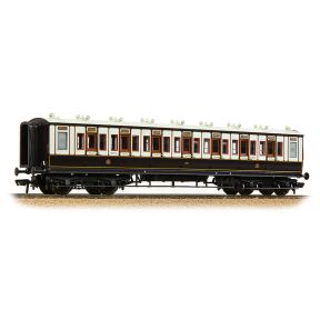 Bachmann 39-870A OO Gauge LNWR 50ft Arc Roof Third Corridor Coach LNWR Dark Claret And White No.2374