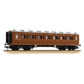 Bachmann 39-871 OO Gauge LNWR 50ft Arc Roof Third Corridor Coach M&GN Brown No.81023