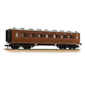 Bachmann 39-871A OO Gauge LNWR 50ft Arc Roof Third Corridor Coach M&GN Brown No.81040