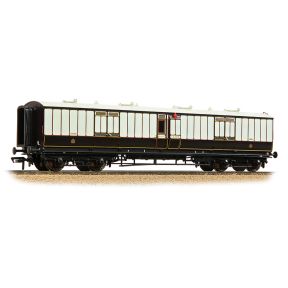 Bachmann 39-890 OO Gauge LNWR 50ft Arc Roof Full Brake Coach LNWR Dark Claret And White No.2358
