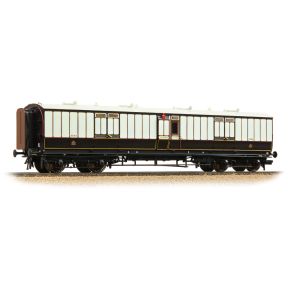 Bachmann 39-890 OO Gauge LNWR 50ft Arc Roof Full Brake Coach LNWR Dark Claret And White No.2358