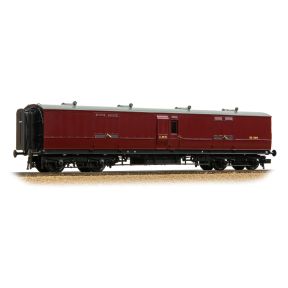 Bachmann 39-893 OO Gauge LNWR 50ft Arc Roof Full Brake LMS Crimson Lake No.32505