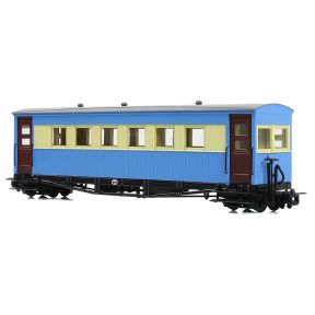 Bachmann 394-026 OO-9 Gloucester Bogie Coach Lincolnshire Coast Light Railway Blue & Cream