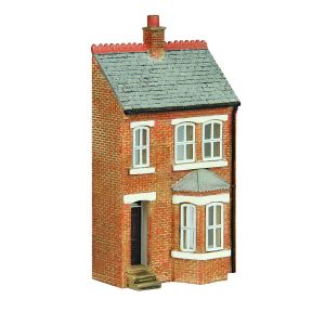 Graham Farish 42-0214B N Gauge Low Relief Right Hand Bay Terrace Black