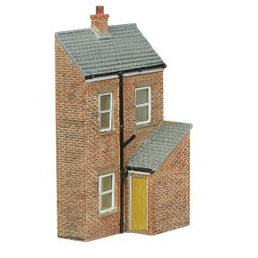 Bachmann 42-0216Y N Gauge Low Relief Rear Of Terrace Left Hand Yellow Door