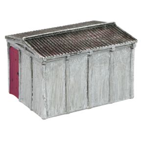 Graham Farish 42-036R N Gauge Sectional Lineside Hut Red Door