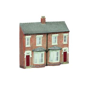 Graham Farish 42-202R N Gauge Low Relief Front Terraced Houses Red