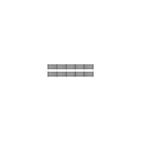 Ratio 422 OO Gauge GWR Station Fencing Black (straight only) Plastic Kit