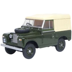 Oxford Diecast 43LR2S008 O Gauge Land Rover Series II SWB Canvas Bronze Green