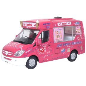 Oxford Diecast 43WM009O Gauge Mercedes Whitby Mondial Ice Cream Van Tonibell