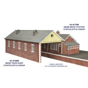 Bachmann 44-0179B OO Gauge SDJR Brick Station Chocolate and Cream