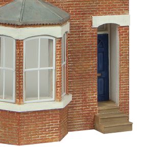 Bachmann 44-0213B OO Gauge Low Relief Left Hand Bay Terrace Blue