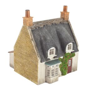 Bachmann 44-122 OO Gauge Thatched Cottage Honey Stone & Red Door
