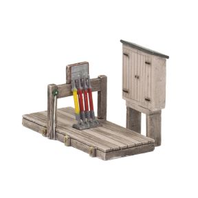 Bachmann 44-575 OO Gauge 4 Lever Open Ground Frame