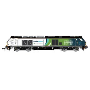 Dapol 4D-022-028S OO Gauge Class 68 68014 Chiltern Railways Bio Fuel Livery DCC Sound Fitted
