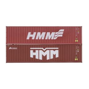 Dapol 4F-028-164 OO Gauge Twin Pack 40ft High Cube Containers Hyundai